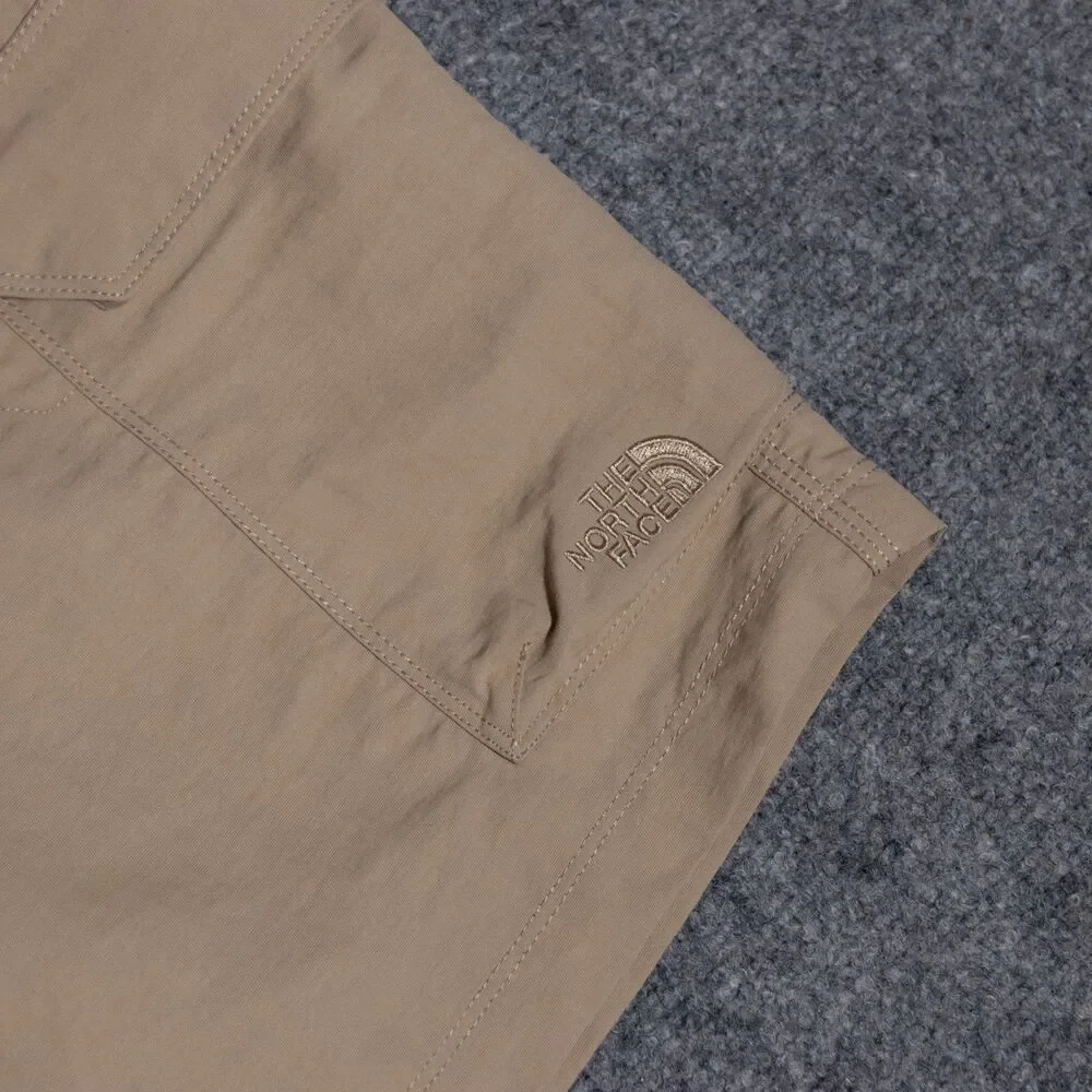 The North Face Paramount II Khaki Nylon Belted Cargo Shorts Men's 34 Outdoors